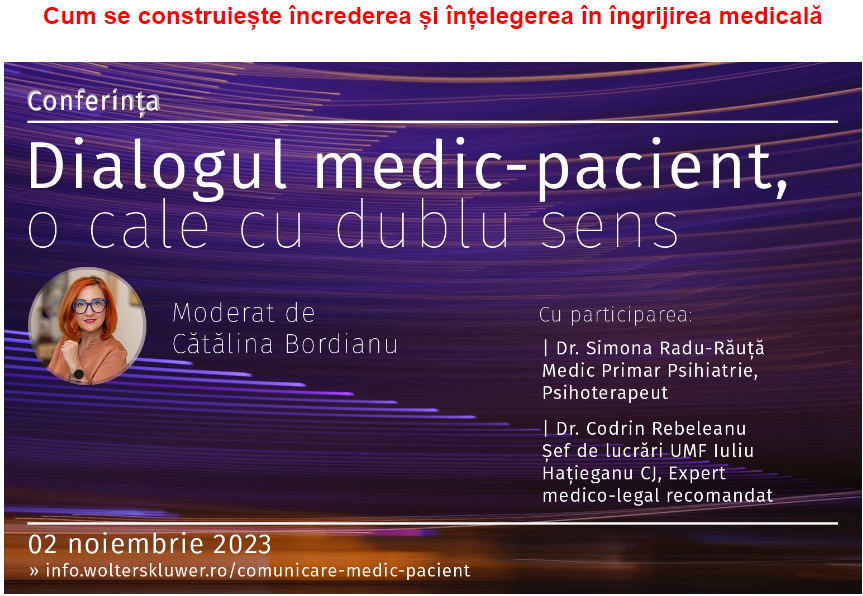 Dialogul medic – pacient, o cale cu dublu sens