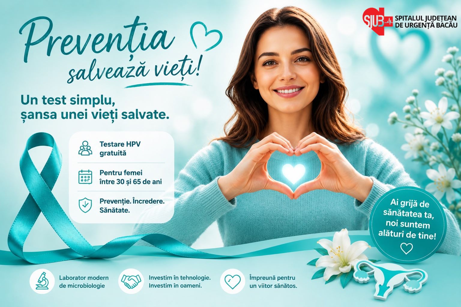 SJU Bacău: un pas înainte împotriva cancerului de col uterin